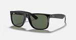 Ray-Ban Justin, Polished Black/Dark Green