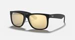Ray-Ban Justin Color Mix, Rubber Matte Black/Gold Mirror