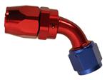 SRP 60° Elbow Reusable Aluminum Fittings, Red/Blue