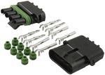 Allstar Weather Pack Connector Kit, 4-Pin Flat