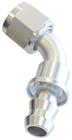 SRP 60° Elbow Push-On Hose Fitting, Chrome Look