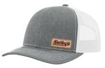 Smileys Adjustable Trucker Hat, Grey/White