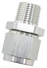 SRP Straight Female Flare AN to Pipe Fitting, Chrome Look