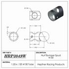 HRP Sprint Nerf/Bumper Spud, 4130 1.375 Cope