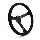 MPI 15 Steel 3.25 Dish Oval 6-Bolt Suede Grip Wheel, Late Model/Off Road