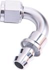 SRP 120° Elbow Push-On Hose Fitting, Chrome Look