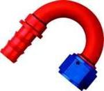SRP 180° Elbow Push-On Hose Fittings, Red/Blue