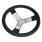 Longacre 13 Aluminum Kart Steering Wheel, Black