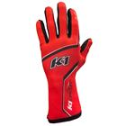 K1 Circuit Adult Karting Gloves, Red/Black