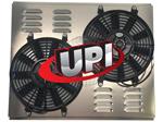 Dual 10 Fans on Universal Aluminum Shroud with Louvers 22.25 X 18.25