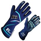 K1 Flight SFI/FIA Driver Gloves, Blue/Flo Blue