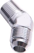 SRP 45° Elbow Male AN to Pipe Fitting, Chrome Look