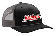 Smiley's Rope Trucker Hat, Grey/Black