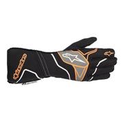 Alpinestars Tech 1-ZX V2 Gloves, Black/Orange Fluo
