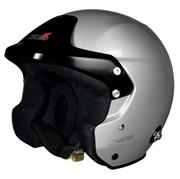 Stilo Trophy DES FIA 8859 Jet Helmet, Silver/Black Peak