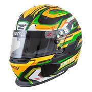 Zamp RZ-70E Switch SA2020/FIA8859 Helmet, Matte Grn/Black Graphic