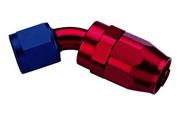 SRP 45° Elbow Reusable Aluminum Fittings, Red/Blue