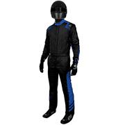 K1 Aero SFI-5 Premium Nomex Suit, Black/Blue