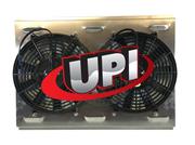 Dual 10" Fans on Universal Aluminum Shroud with Louvers 22.00" X 16.25"