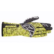 Alpinestars Tech 1-K Race V2 Vertical Gloves, Yellow Fluo