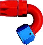 SRP 150° Elbow Reusable Aluminum Fittings, Red/Blue