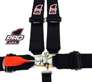 Pro 1 5-Pt Latch & Link Pull Down Harness w-Pro Elite Adjusters