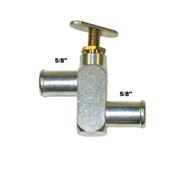 1 INCH TO 5//8 INCH ALUMINUM Y FITTING W// SHUTOFF VALVE /& HOSE CLAMPS UTV HEATER