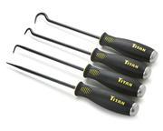 Titan Tools 4 pc Jumbo Bolstered Pick & Hook Set