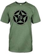 Smiley's Army Green Star Tee