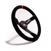 MPI 14" Alum 3.5" Dish Suede Grip Orange Stitch Wheel, Drifting/SXS/Track Day