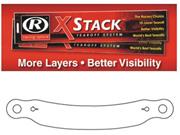 Racing Optics XStack Tearoffs, Clear 12-3/8" Post 