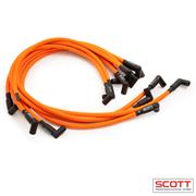 Scott 10 mm SBC Silicone Sleeve Wire Set, 90° Boots/Over Valve Cover/HEI