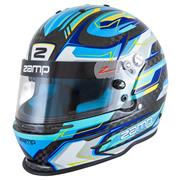 Zamp RZ-48Y Youth CMR2016 Helmet, Carbon Graphic Flo Blue