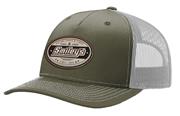 Smiley's Leather Patch Hat, Olive