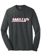 Smiley's American Flag Long Sleeve Tee - Grey