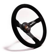 MPI 14" Alum 3.5" Dish Suede Grip Black Stitch Wheel, Drifting/SXS/Track Day