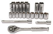 Titan Tools 25 pc 3/8" Drive Mechanics Metric Socket Set
