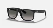 Ray-Ban Justin Rubber, Matte Black/Grey Gradient