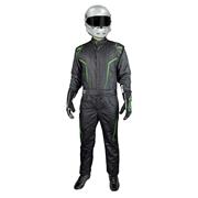 K1 GT2 SFI 3.2A/5 Suit, Black/FLO Green