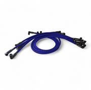 Scott 9 mm SBC Fiberglass Sleeve Wire Set, 90° Boots/Under Header/HEI