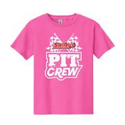 Youth Pink Pit Crew Tee
