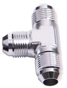 SRP Male Union Flare AN Tee Fitting, Chrome Look