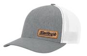 Smiley's Fitted Brown Patch Hat, Grey/White