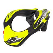 Alpinestars Youth Neck Support, Black/Yellow Fluo - One Size 