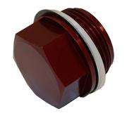 QuickFuel Fuel Bowl Inlet Plug - 7/8"-20 Red