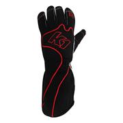 K1 RS1 Kart Gloves, Black/Red - Adult & Youth