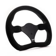 MPI 11" Alum Flat Bottom Suede Grip Wheel, Road Course/Formula/Sports Car