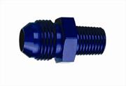 SRP Straight Male Union AN To Pipe Fitting, Blue