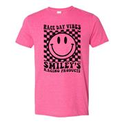 Smiley's Race Day Vibes Tee - Pink