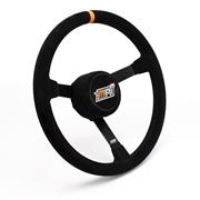 MPI 15" Steel 3.25" Dish Suede Grip Steering Wheel, Stock Car